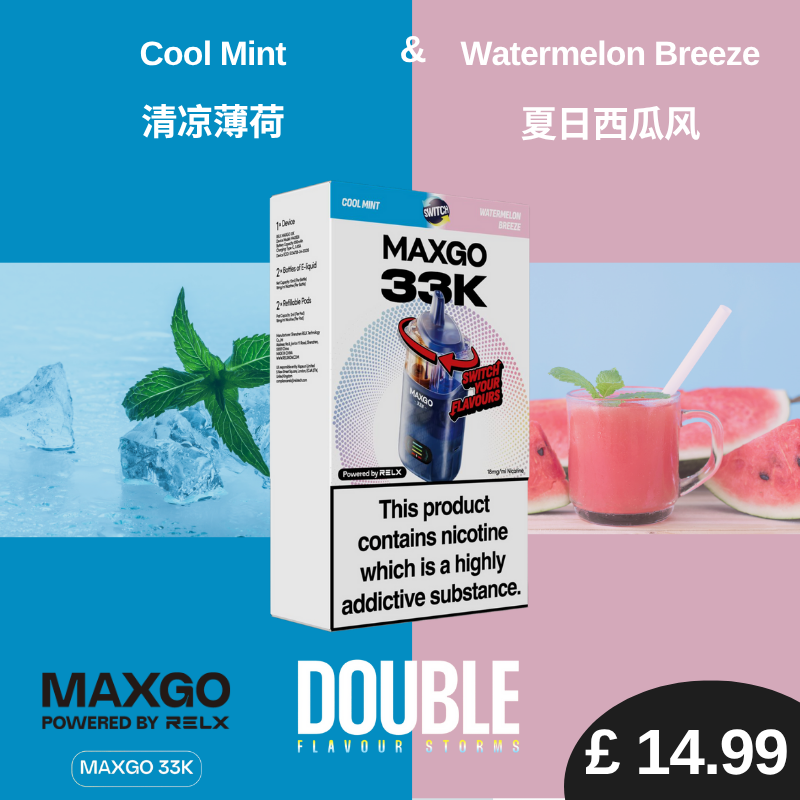 V6 FREE Shipping RELX MAXGO 33K Device x2